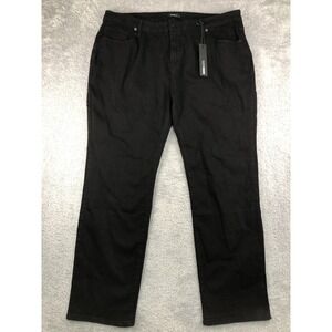 Nova Men Jeans Mens 42x32 Black NWT Straight High Rise